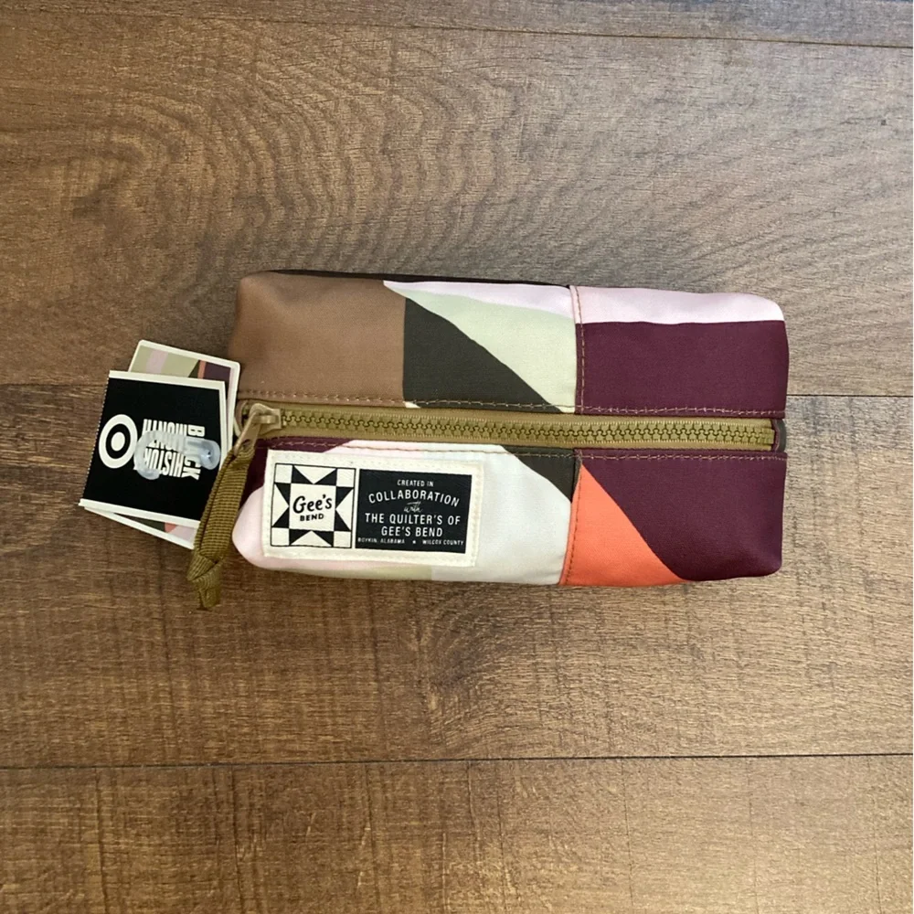 Gee’s Bend x Target NWT Quilted Pouch Geo Colorblock Cosmetic Pouch